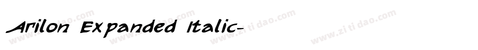 Arilon Expanded Italic字体转换